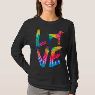 Camiseta Corante de Corda Baixo Alemão Adorava Cachorro Mãe