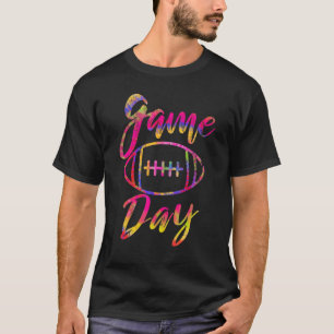 Camiseta Corante de empate de futebol no dia do jogo
