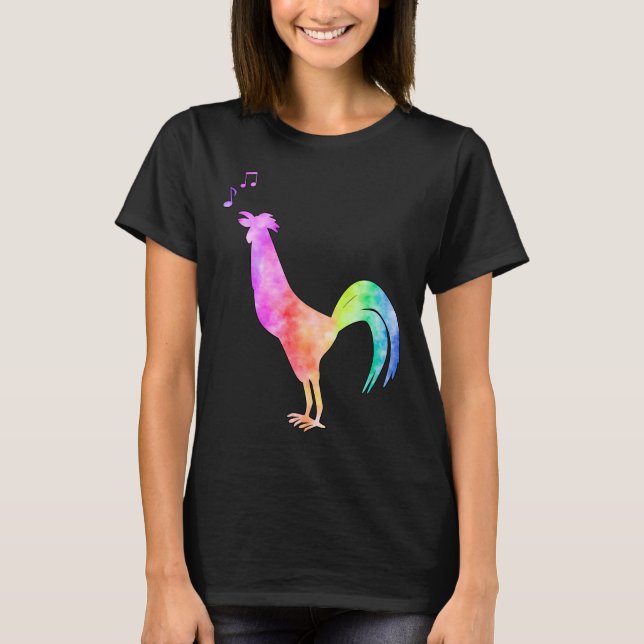 Camiseta Corante de gravata Galinha (Frente)
