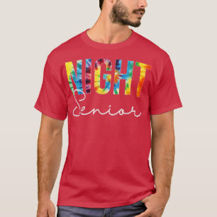 Camiseta Corante Do Dia De Apreciação Do Mais velho Noturno