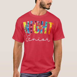 Camiseta Corante Do Dia De Apreciação Do Mais velho Noturno