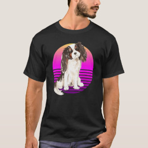 Camiseta Corante Triz Cavaliador King Spaniel Pup Retro Col