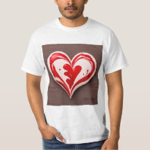 Corazón Artesanal en Madera Oscura