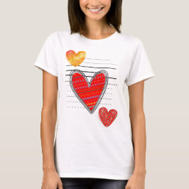 Camiseta corazonas