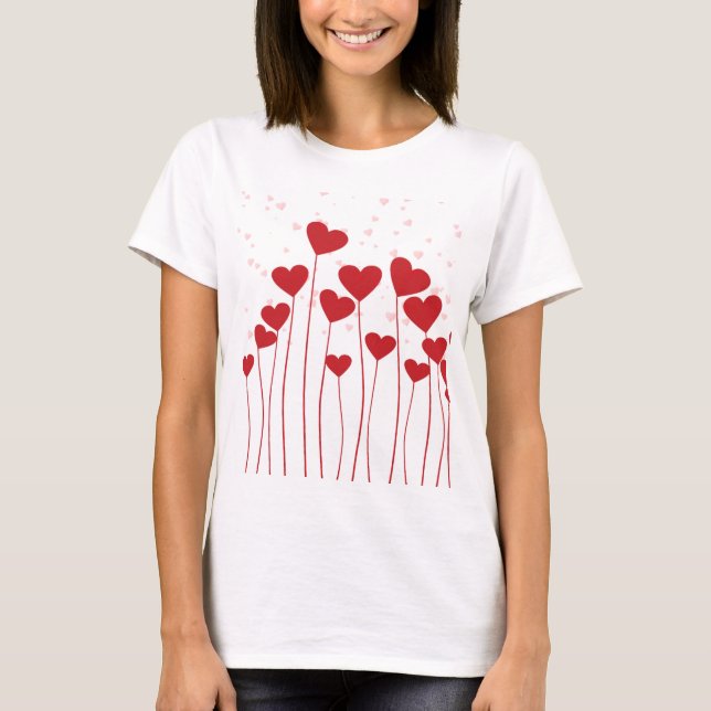 Camiseta Corazones. Colección Con Mucho Amor ❤️  (Frente)