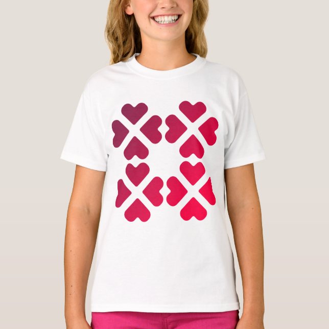 Camiseta corazones de amor (Frente)