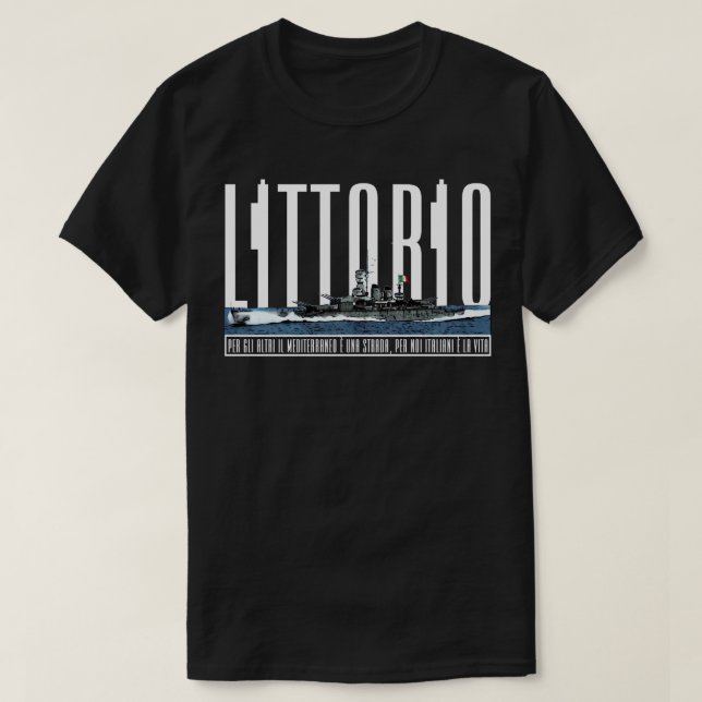 CAMISETA CORAZZATA LITTORIO (Frente do Design)