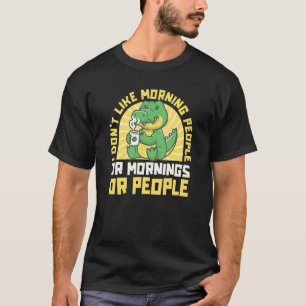 Camiseta Corco, não gosto de Pessoas de manhã, de manhãs ou