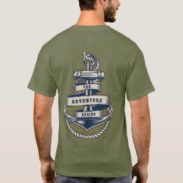 Camiseta Corda de Âncora de Navegação Vintage A Aventura Co