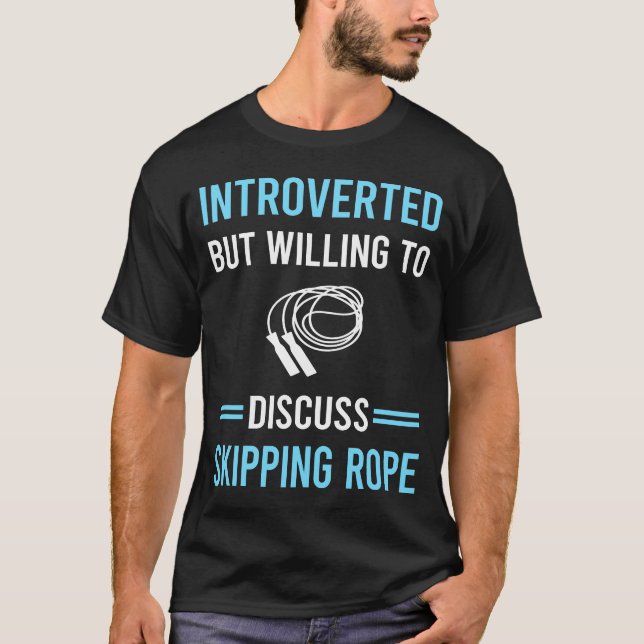Camiseta Corda de saltar introvertida (Frente)