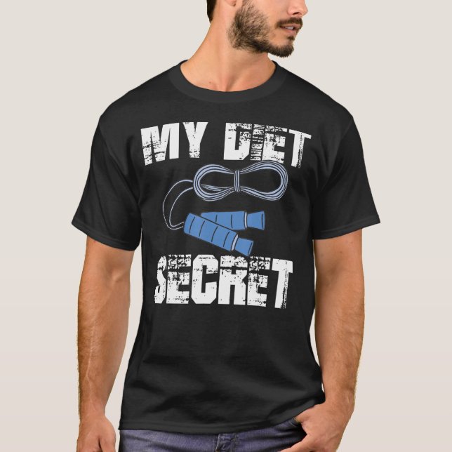 Camiseta Corda de Salto Ponderada Secreta Diet Dupla Trabal (Frente)