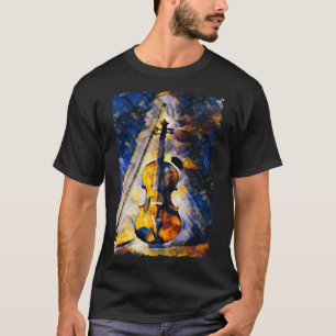 Camiseta Corda P da Orquestra Musical Violinista de Pintura