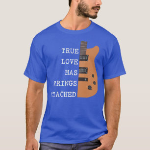 Camiseta Cordas de Amor Verdadeiro do Jogador de Violão Ane