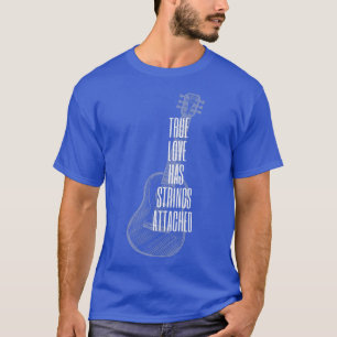 Camiseta Cordas de Amor Verdadeiro Do Jogador De Violão - V