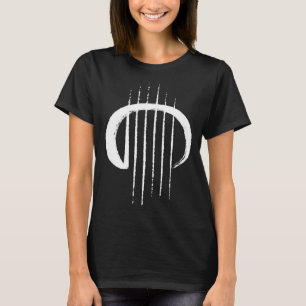 Camiseta Cordas de Violão Enso Japão Círculo Zen Caligrafia