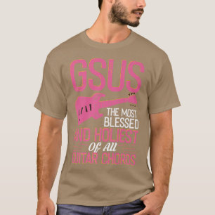 Camiseta Cordas De Violão GSUS Com Violão Elétrico453