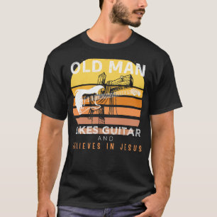 Camiseta Cordas divinas: Velho rabugento significa Jesus em