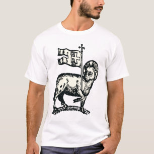 Camiseta Cordeiro de Deus símbolo da fé cristã