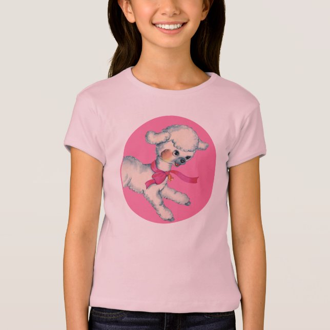 Camiseta Cordeiro macio no rosa (Frente)