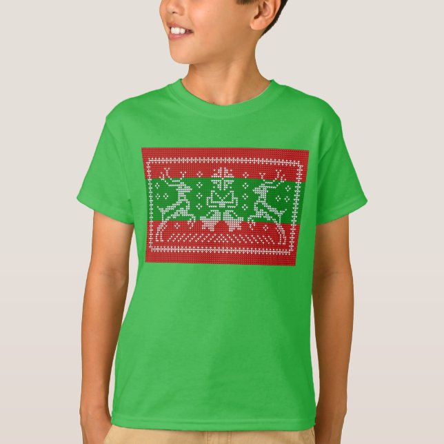 Camiseta Cordéis de camisolas e camisolas do Xmas (Frente)