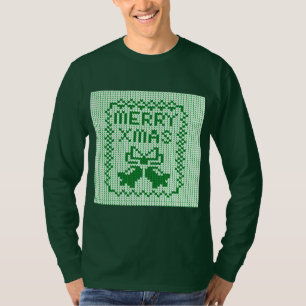Camiseta Cordéis feios de camisolas e Feliz Natal w