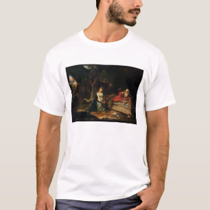 Camiseta Cordelia e rei Lear (óleo em canvas)