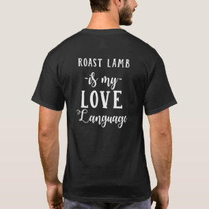 Camiseta Cordero Assado É Minha Linguagem de Amor Comida Ki