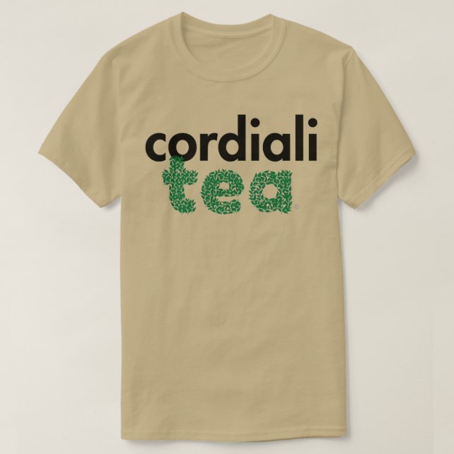 Camiseta Cordialidade Tea Amante preto (Frente do Design)