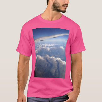 Camiseta Cordilheira De Um Avião Longo
