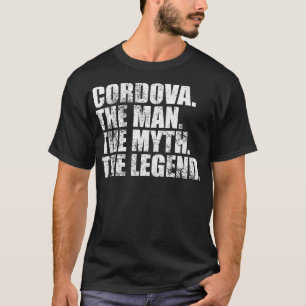 Camiseta Cordova Nome da família Cordova sobrenome Cordo