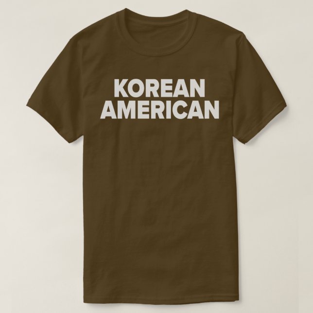 Camiseta Coreano americano 1 (Frente do Design)