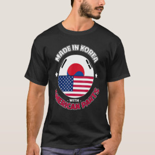 Camiseta Coreano Americano Ancestralidade Coreia do Sul Usa