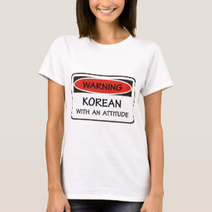 Camiseta Coreano com uma atitude