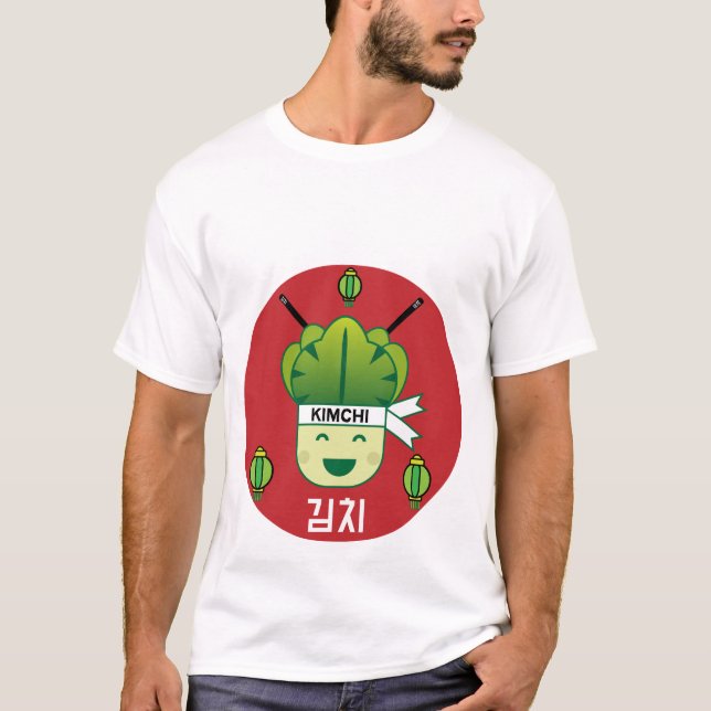 Camiseta Coreano Kimich Healthy Cabbage Comidas Apr (Frente)