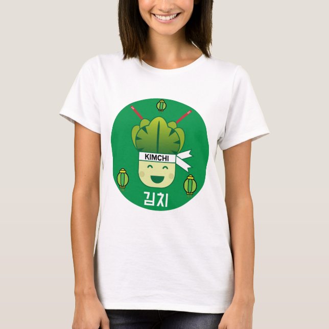 Camiseta Coreano Kimich Healthy Cabbage Comidas Apr (Frente)