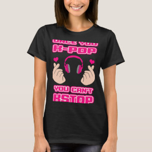Camiseta Coreano Pop Music Groups K pop Finger Heart Oppa