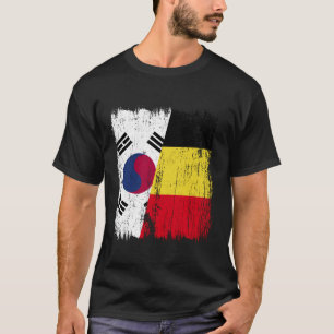 Camiseta Coreia do Sul Bélgica Meia Bandeira Sul-Coreana Be
