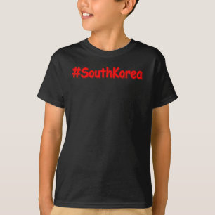 Camiseta "#Coreia do Sul" Design. Comprar Agora