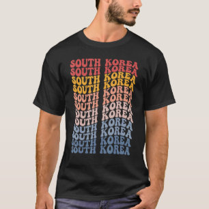 Camiseta Coreia do Sul - Groovy Retro Coreia do Sul