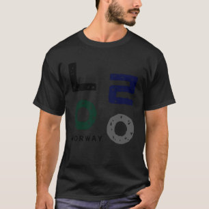 Camiseta Coreia K cultura Hangul consoante Noruega