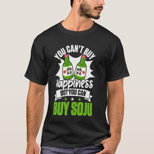 Camiseta Coreia Soju Bebendo de álcool Kpop (Frente)