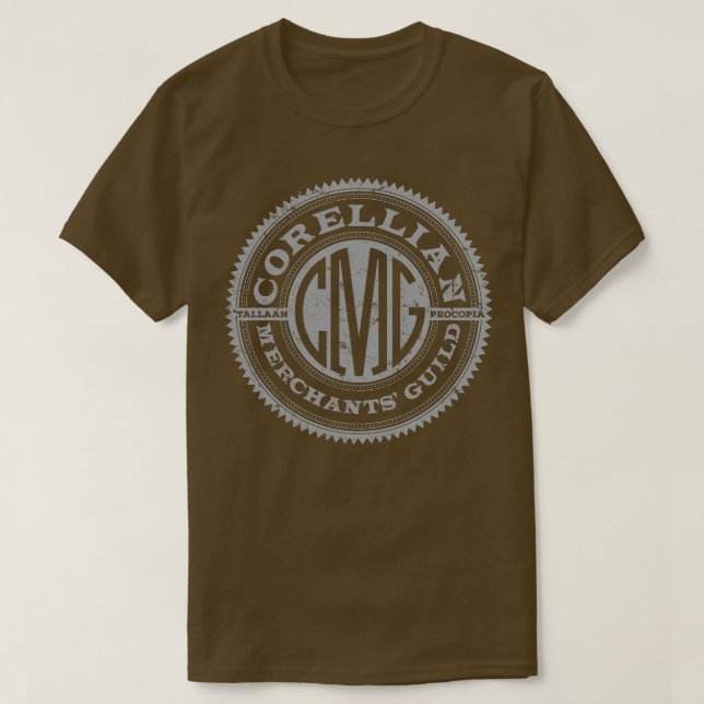 Camiseta Corellian Merchants Guild (Frente do Design)
