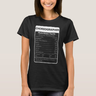Camiseta Coreógrafo Nutrição Fala Gráfico Sarcástico