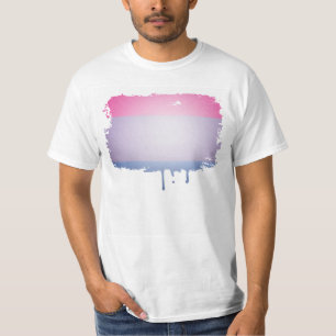 CAMISETA CORES 3D DO ORGULHO BISSEXUAL
