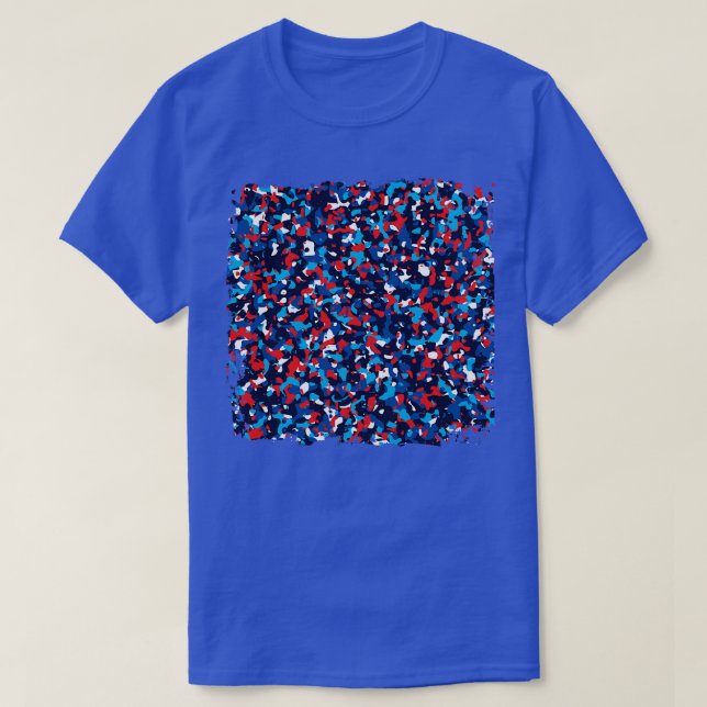 Camiseta Cores americanas camufladas (Frente do Design)
