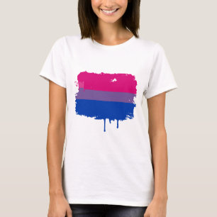 Camiseta Cores bissexuais do orgulho