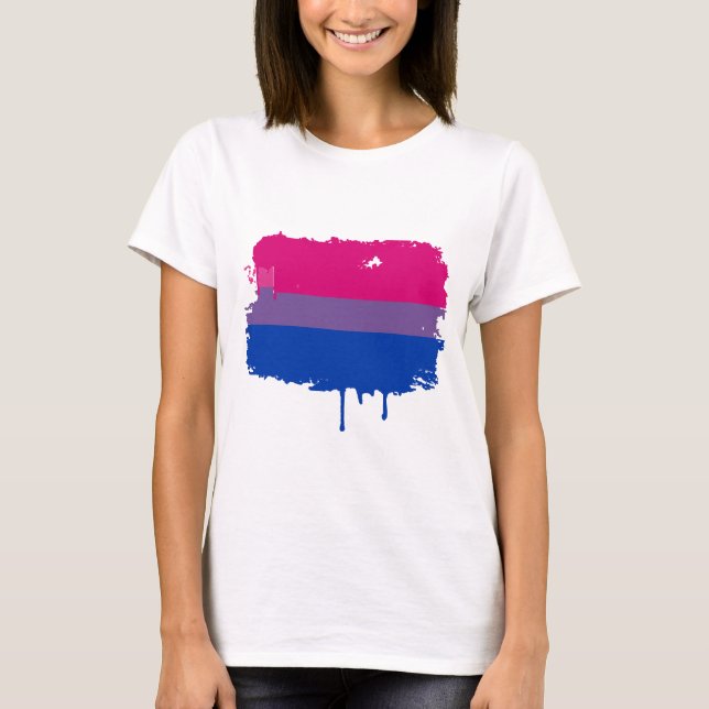 Camiseta Cores bissexuais do orgulho (Frente)