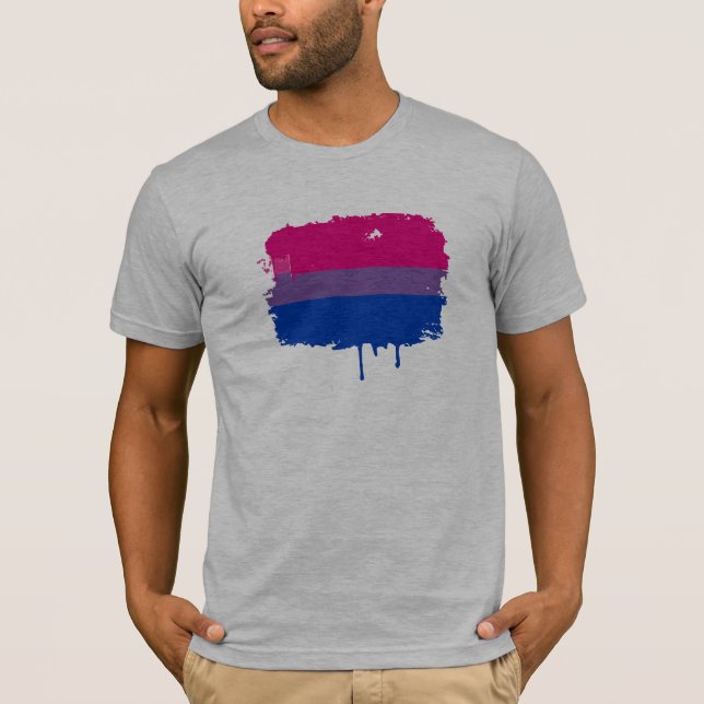 Camiseta Cores bissexuais do orgulho (Frente)