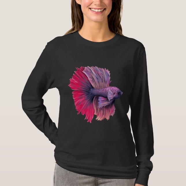 Camiseta Cores Bonitas De Peixe (Frente)