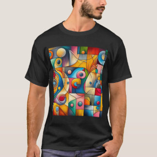 Camiseta cores brilhantes